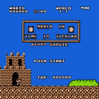 Mario In Time is Ticking Title Screen